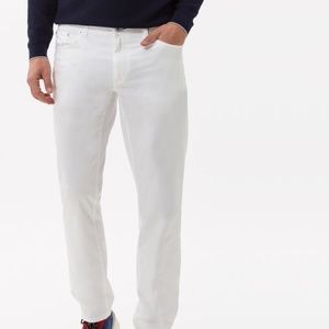 BRAX Men's Copper Fit Five Pocket Pants | White